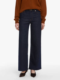 FRAME Le Slim Palazzo Jeans in rinse 1 - women's jeans - alternate view