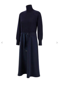 Herno - Women's Wool Jersey Turtleneck Dress