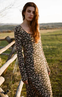 Z Supply Colette Ditsy Dress in floral - women's dress - alternate view