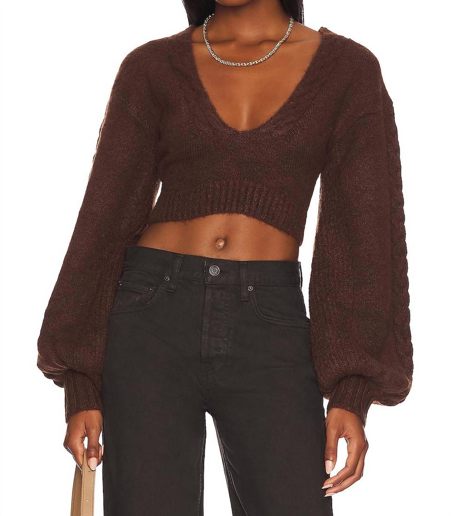 For Love & Lemons - Amelia Crop Sweater