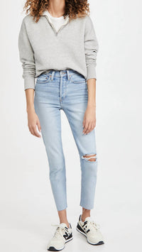 Re/Done - 90s High Rise Ankle Crop Jeans