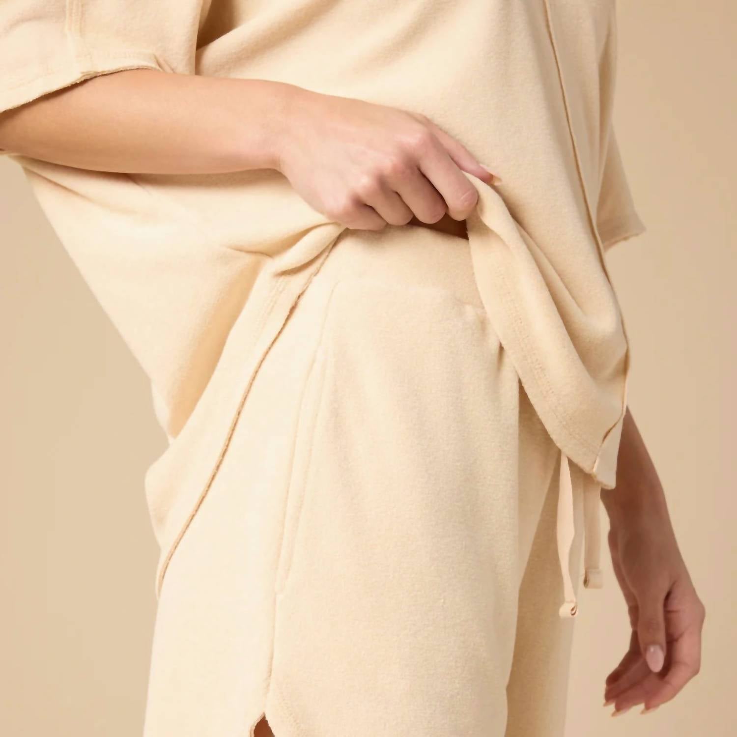 Softies - Terry Relaxed V-neck With Short Set