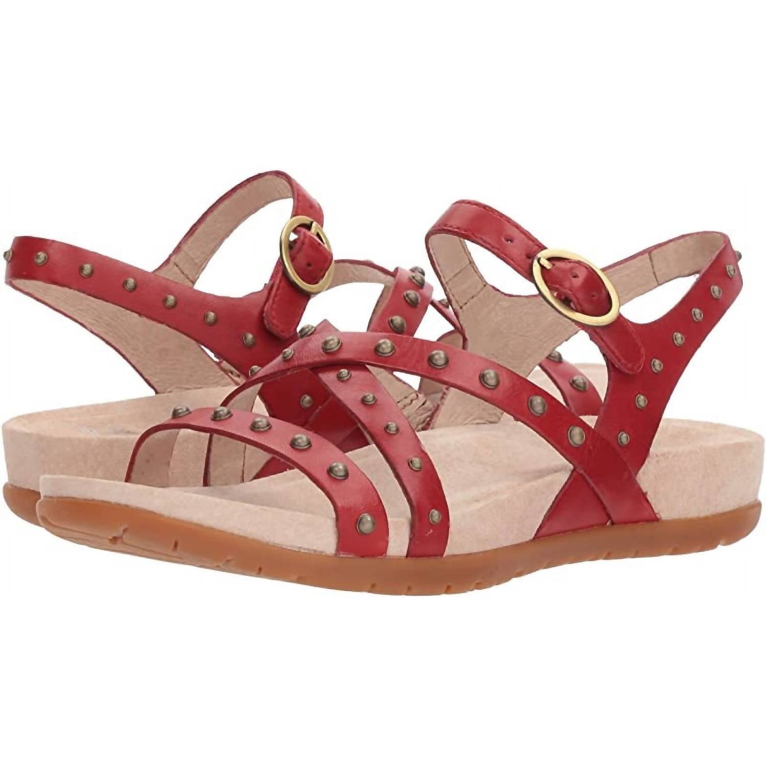 Dansko - Women's Brigitte Full Grain Leather Flat Sandals