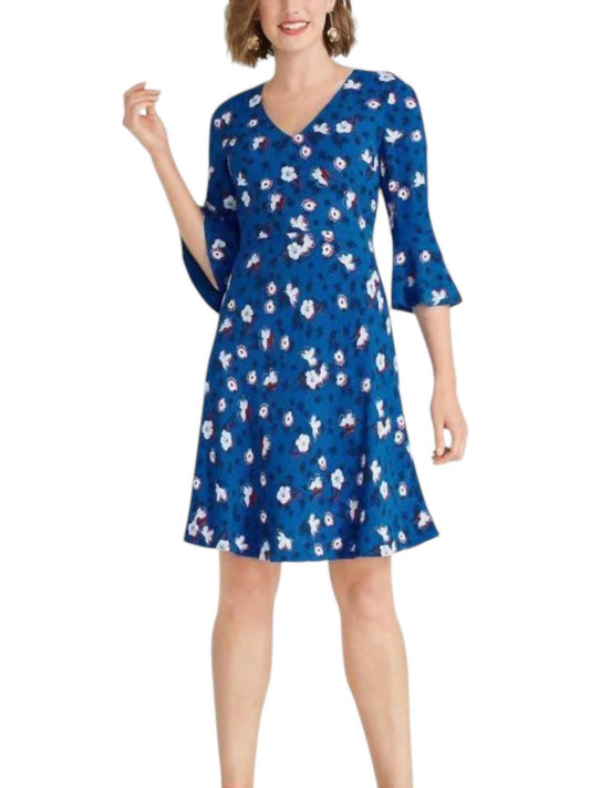 Draper James - Floral A-Line Bell Sleeve Dress