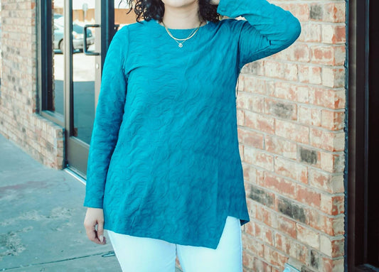 Waterfall Knit Angle Hem Tunic