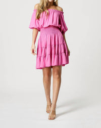 Joy Joy - Off Shoulder Tier Dress