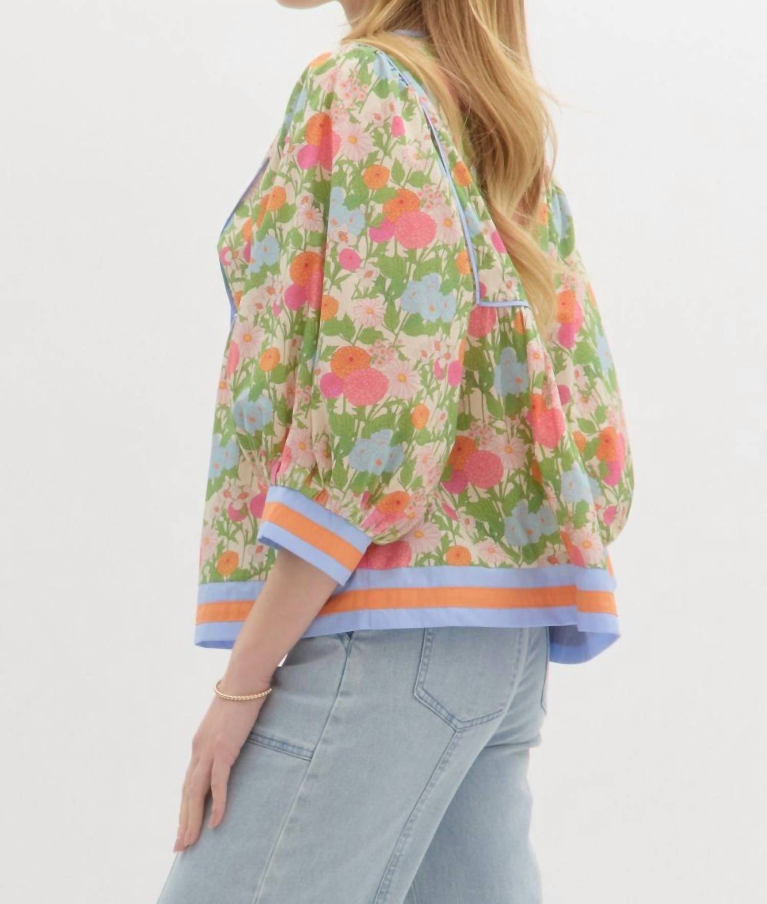 Entro - Aurora Floral Top