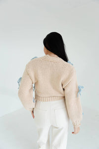 Pretty Garbage - Chunky Bow Cardigan