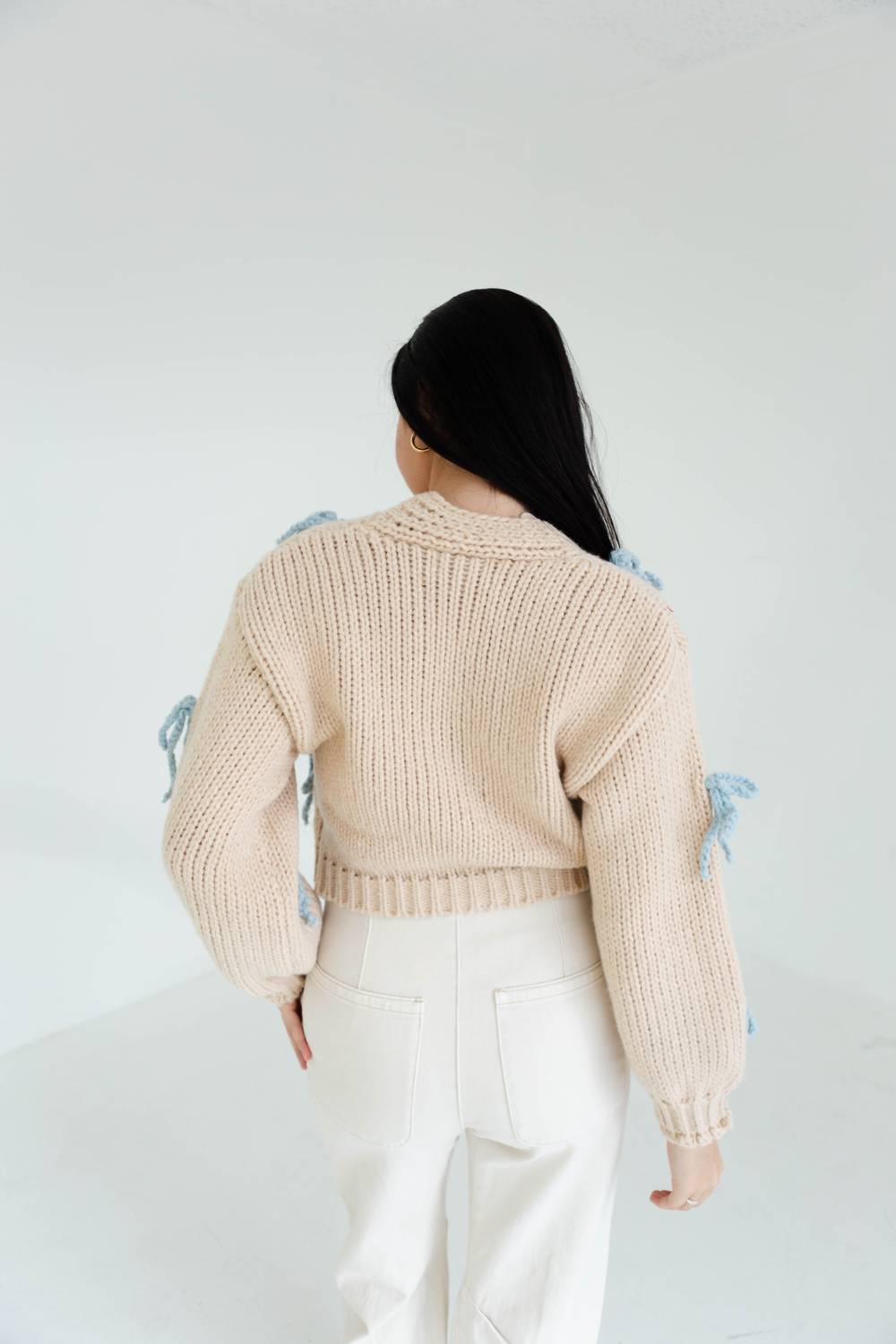 Pretty Garbage - Chunky Bow Cardigan