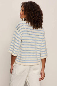 Sanctuary Ellie Sweater Tee Top in blue aura - women's sweater - alternate view