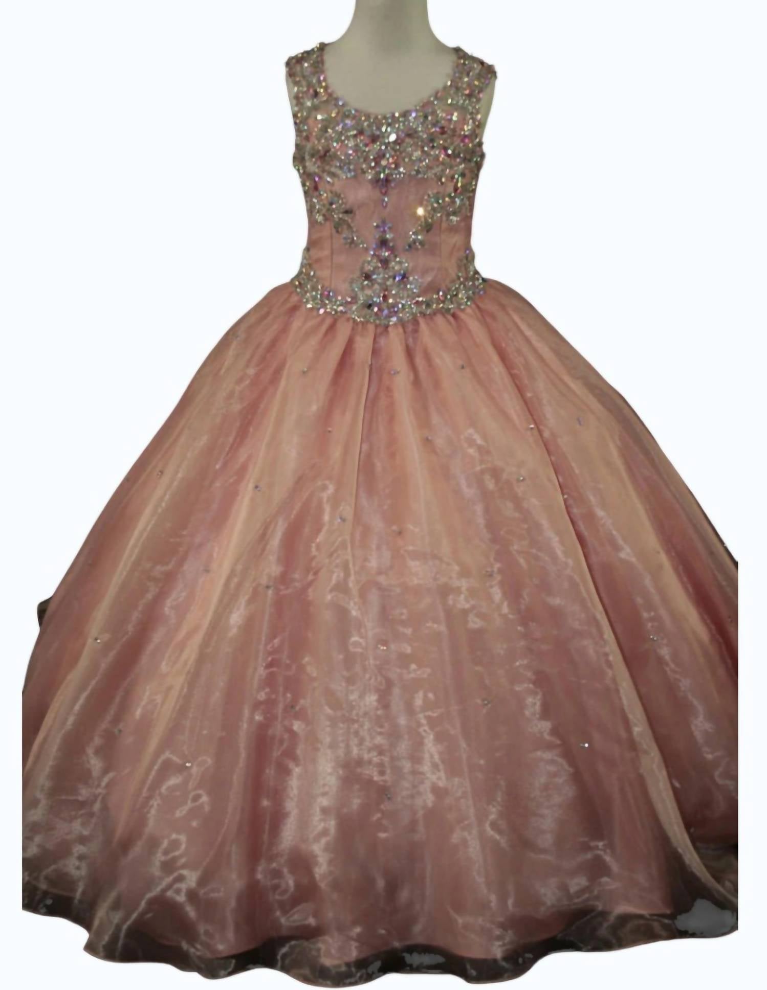 Little Rosie - Girl's Long Pageant Dress