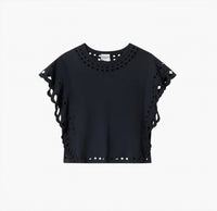 ISABEL MARANT Odyle Top in faded black - women's t-shirt - view 5