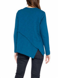 Wilt - Crew Long Sleeve Easy Crossover Raw Hem Top