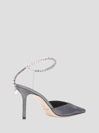 Jimmy Choo - Women's Saeda Metallic Disco Suede Pumps With Crystal Embellishment