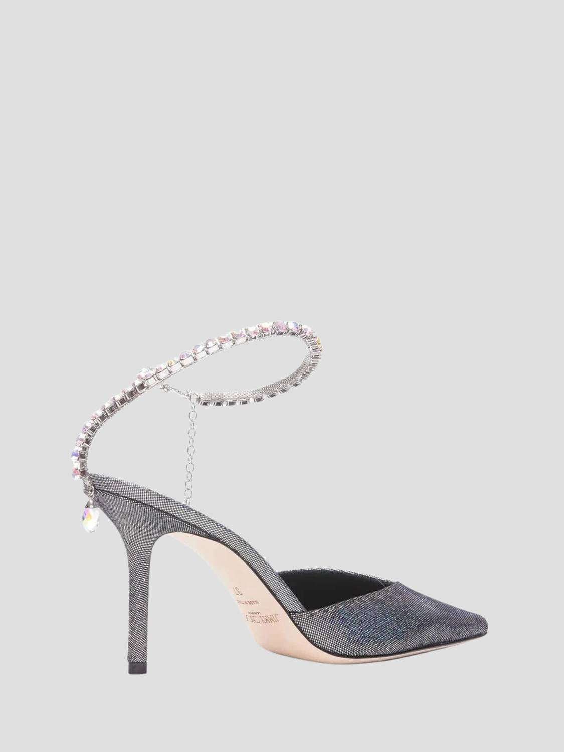 Jimmy Choo - Women's Saeda Metallic Disco Suede Pumps With Crystal Embellishment