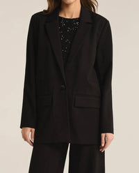 Z Supply Do It All Blazer in black - women's jacket