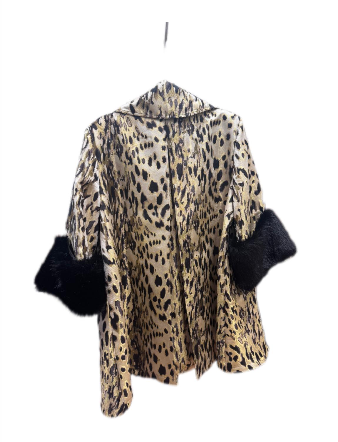 Berek - Women's Leopard Jacquard Topper Jacket