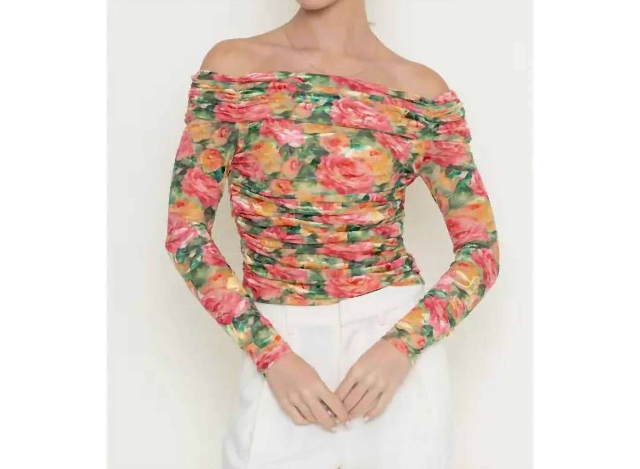 Fore Collection - Romantic Off The Shoulder Top