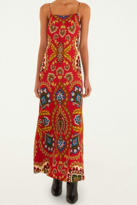 Farm Rio - Folk Tapestry Slip Dress