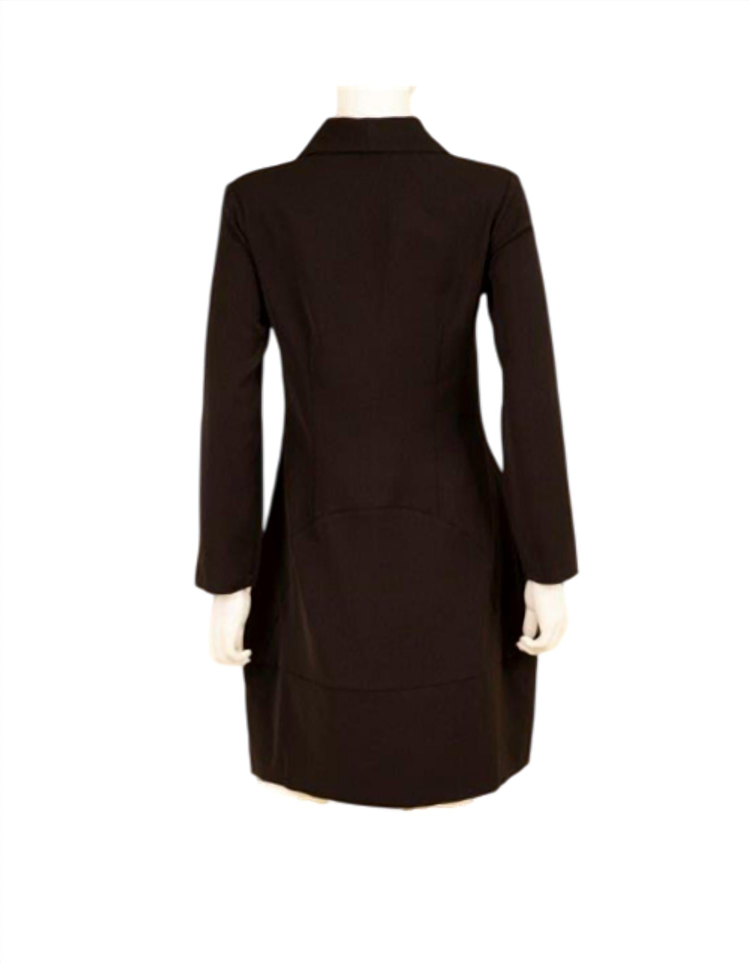 Samuel Dong - Women's Long Sleeve Coat Dress