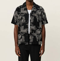 Les Deux - Liam Aoe Flower Short Sleeve Shirt