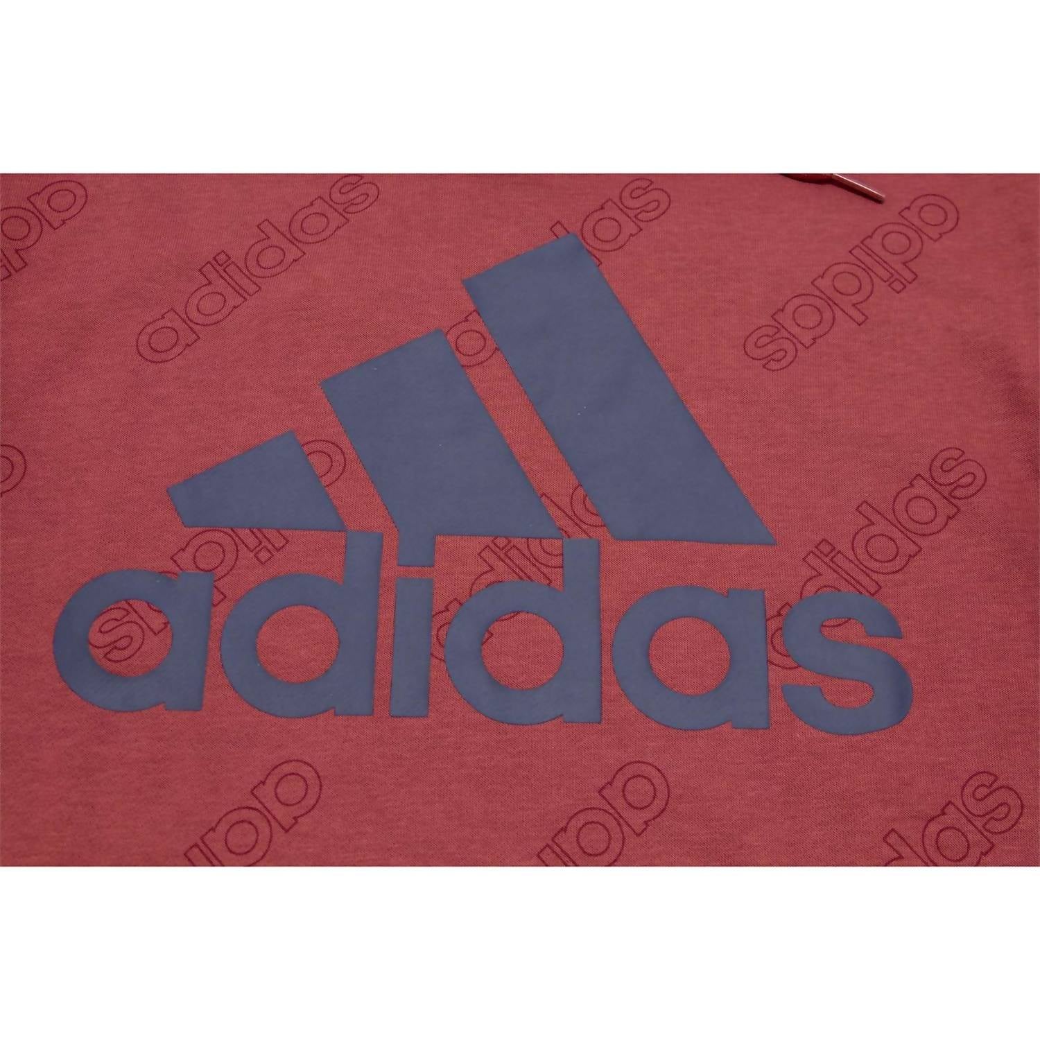 adidas Men's Favorites Graphic Hoodie in legacy red - men's shirt - view 4