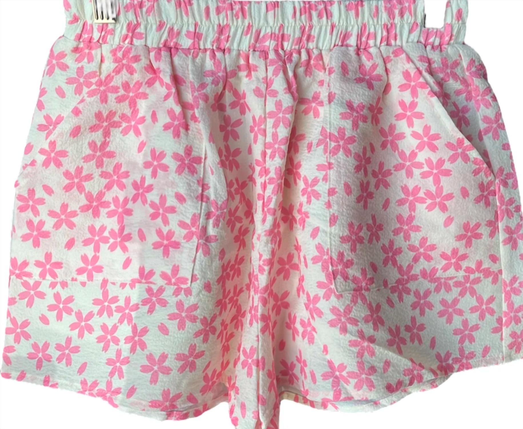 Meet Me In Santorini - Women's Petal Splash Shorts