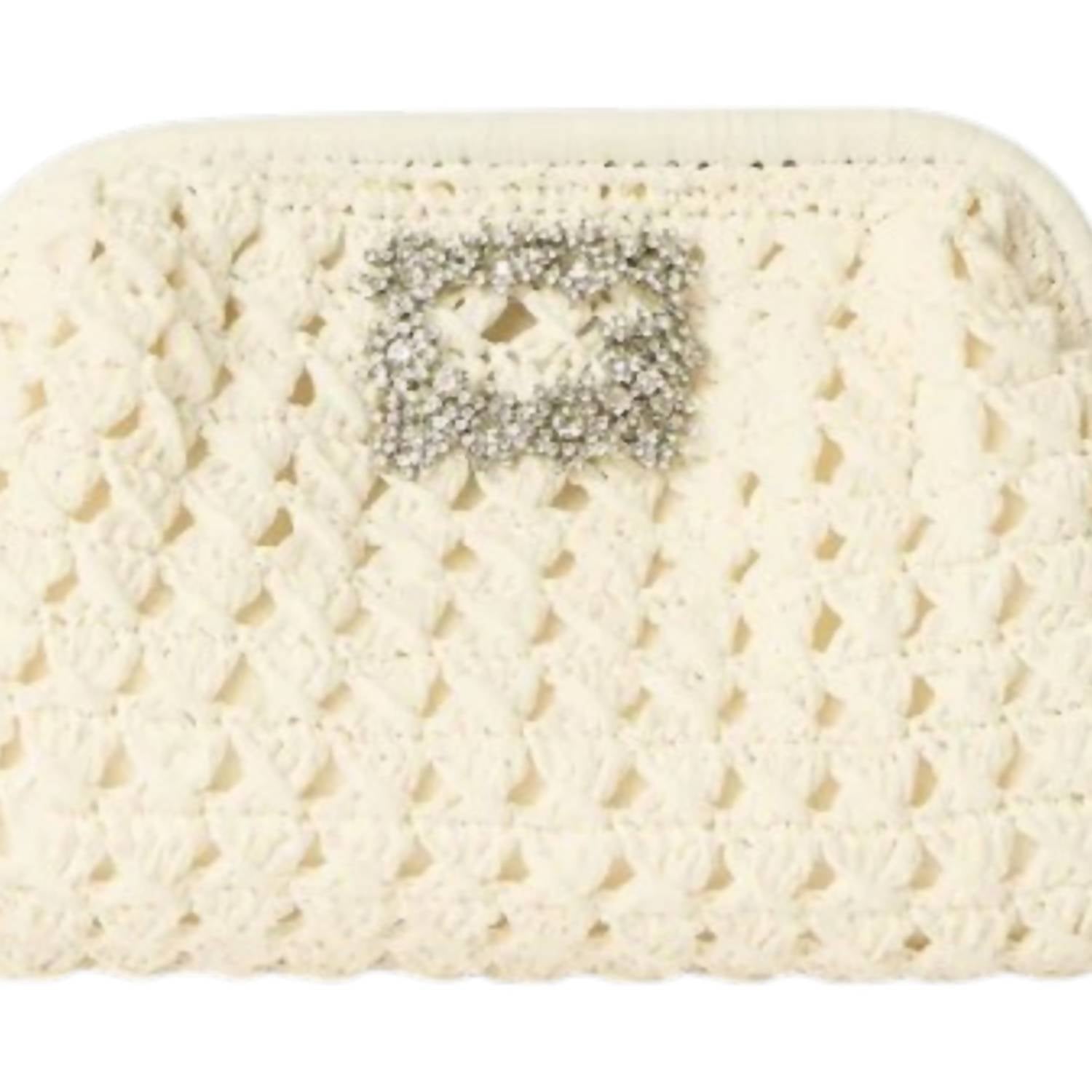 Btb Los Angeles - Women's Crystal-embellished Raffia Clutch
