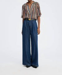 MUNTHE Rackley Top in stripeblack - women's t-shirt