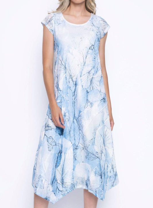 Picadilly - Cap Sleeve Floral Midi Dress