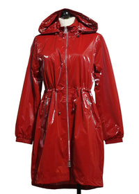 Nikki Jones - Women's Shiny Long Sleeves Rain Jacket
