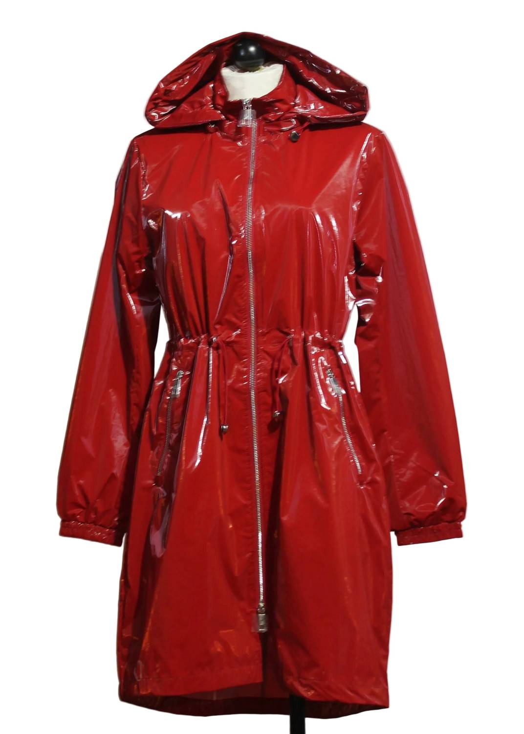 Nikki Jones - Women's Shiny Long Sleeves Rain Jacket