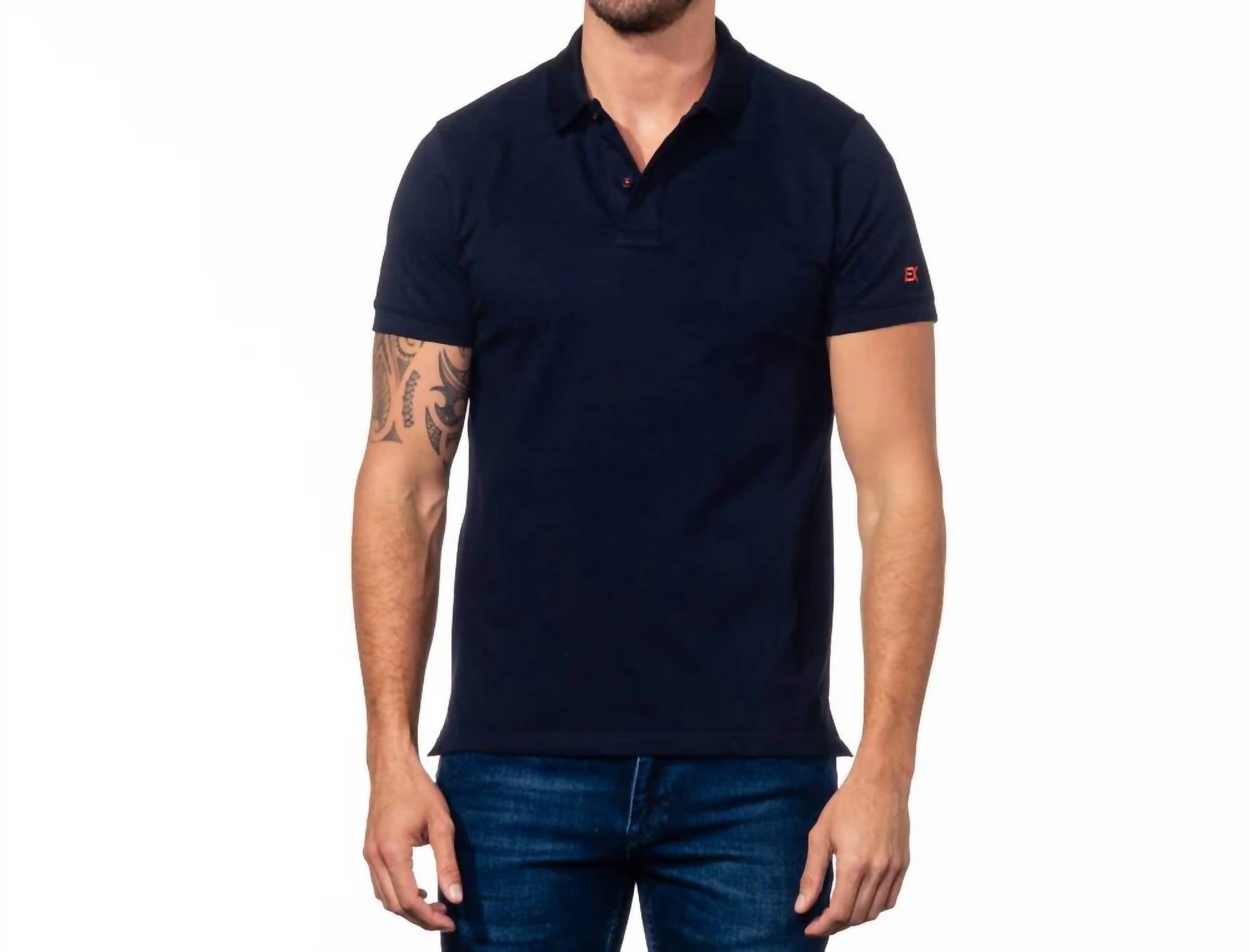 Eight X - Double Sided Multi Colored Paisley Print Collar Polo