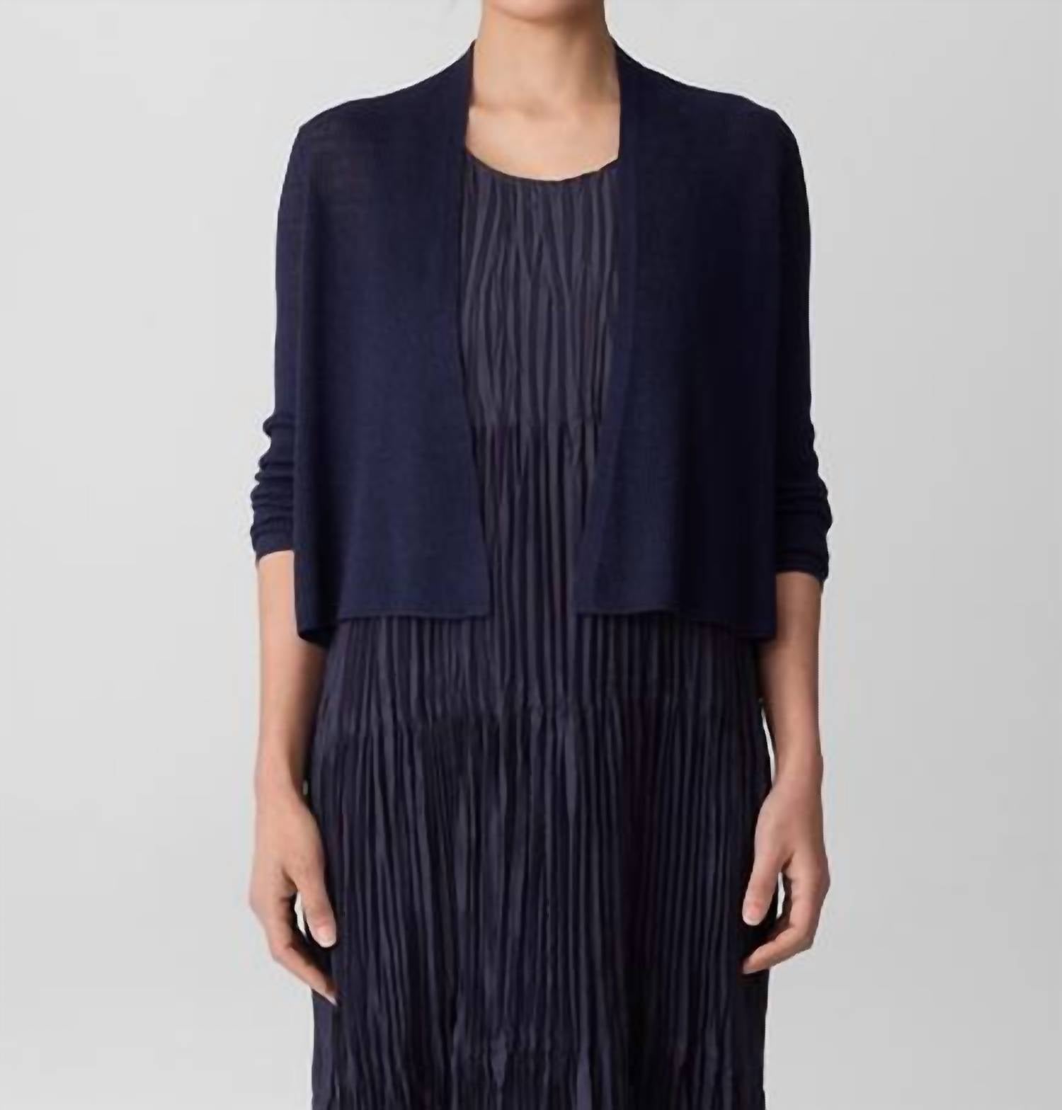 Eileen Fisher - Organic Linen Cotton Cropped Cardigan