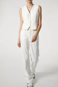 Saint Art - Cait Mid-rise Straight Leg Tuxedo Pant