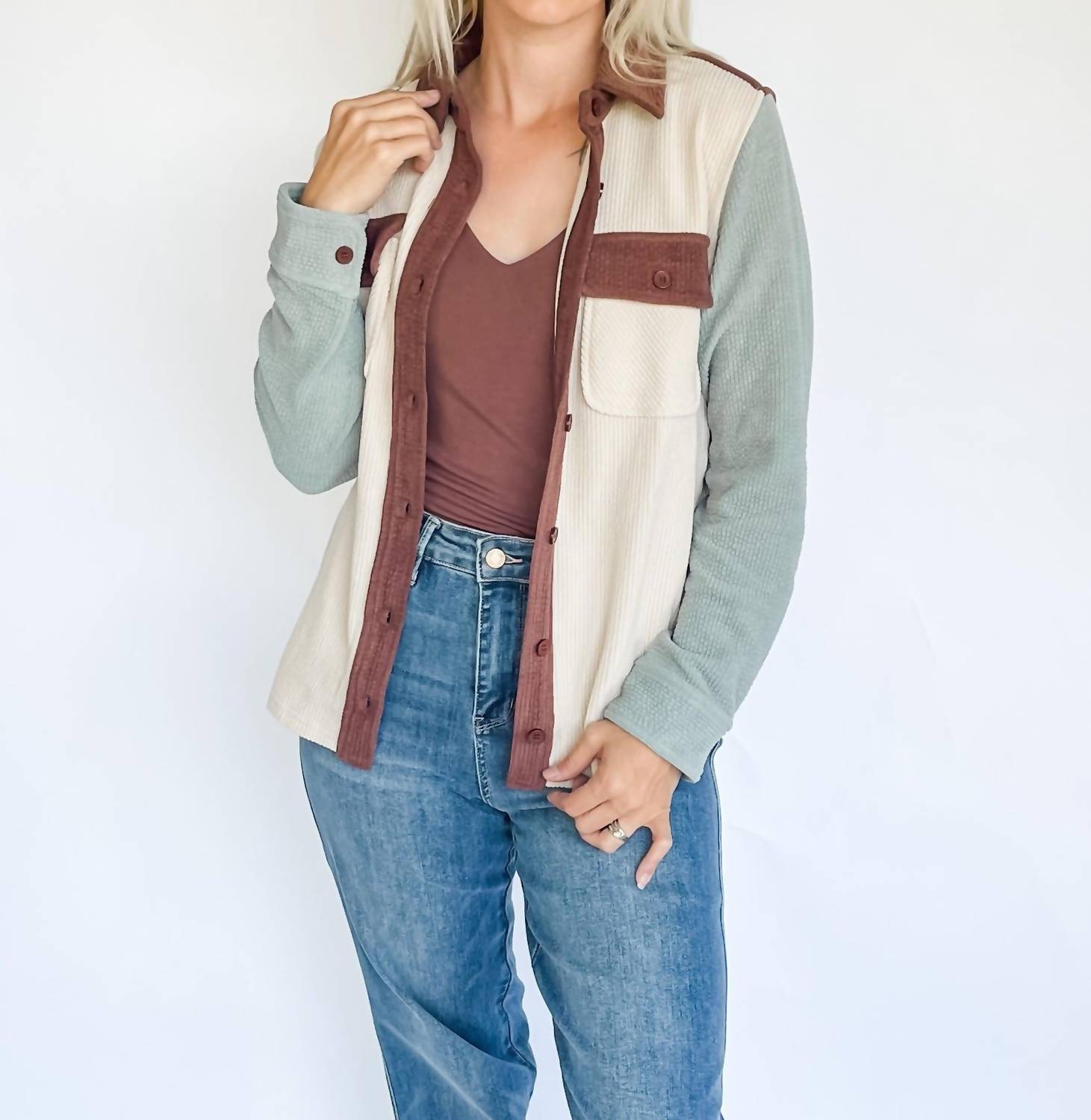 Staccato - Color Block Corduroy Jacket