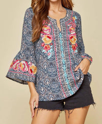 Andree By Unit - South Beach Embroidered Top