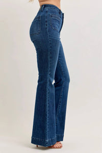 Judy Blue - High Waist Flare Jeans With Vintage Pocket