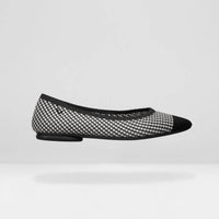 Vivaia Women's Tamia 2.0 Ballet Flats in black white - women's flats - detail view
