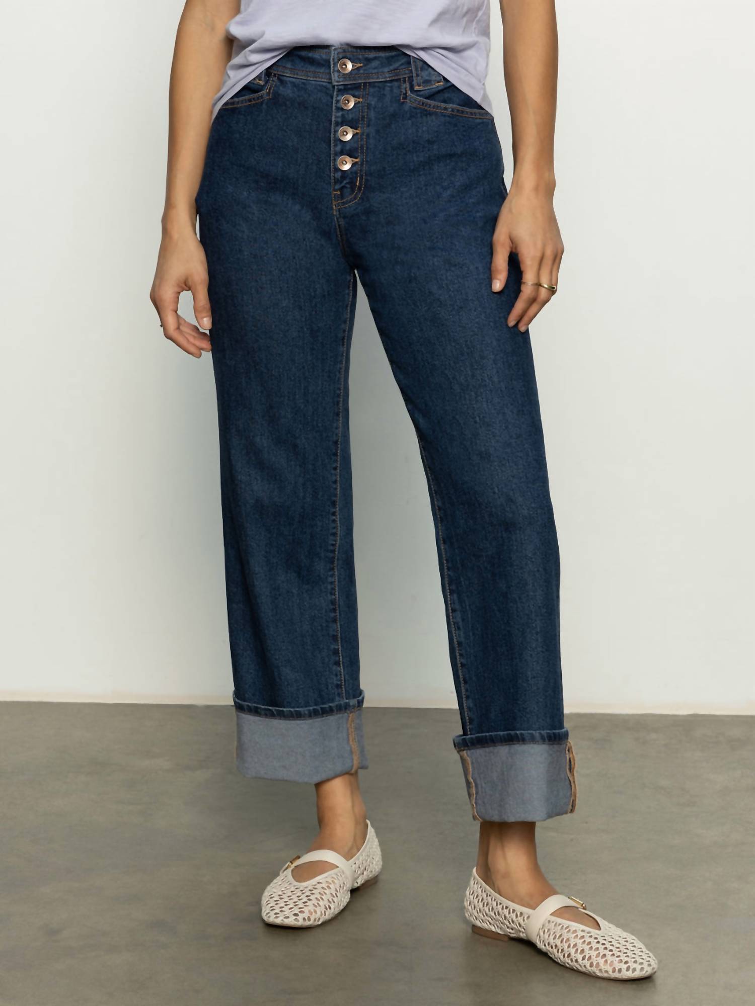 Sanctuary - Luna Cuffed Standard Rise Jeans
