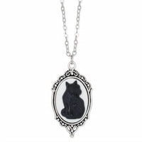 Zad - Women's Purrfection Cat Cameo Necklace