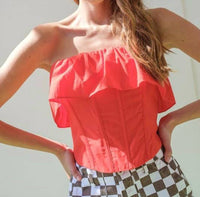 Papermoon - Lillian Ruffle Corset Top