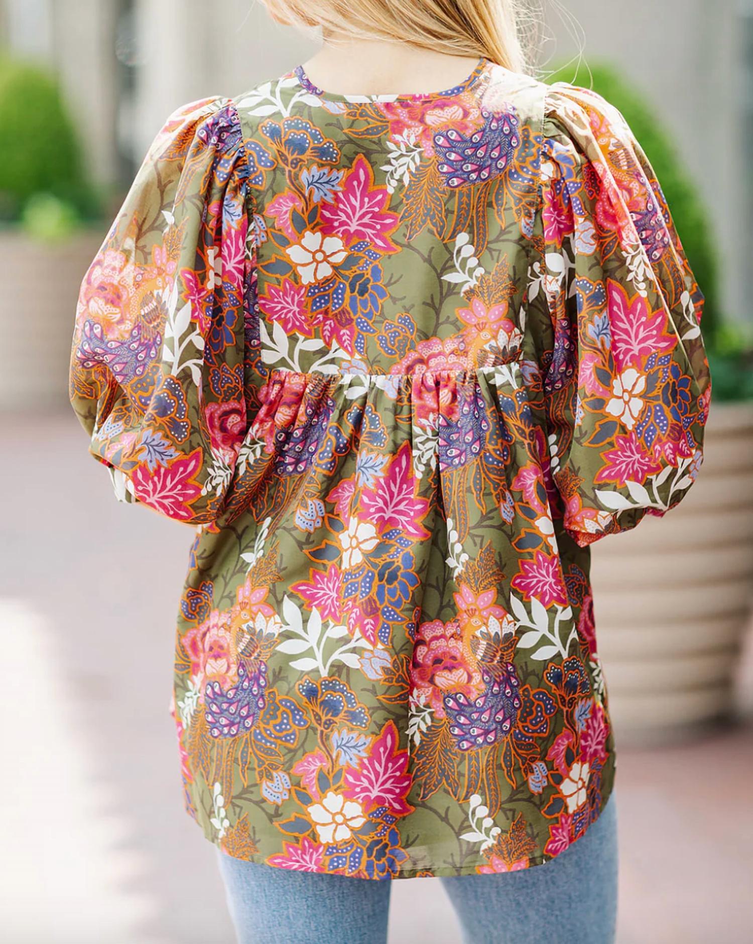 J.Marie - Hayes Puff Sleeve Tunic Top