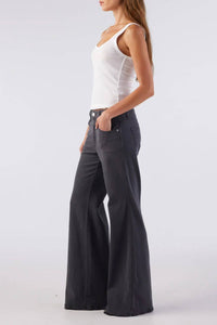 AMO Women's Elizabeth Flare Pant in pewter - women's jeans - alternate view