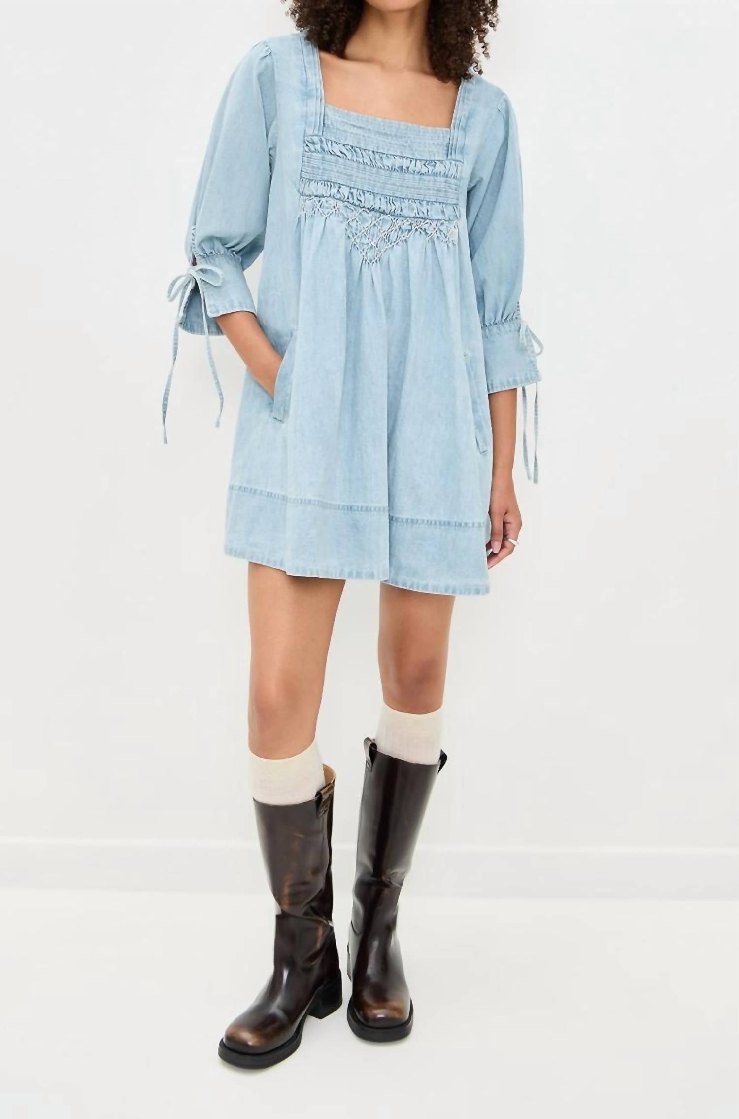 Free People - Sonora Denim Mini Dress