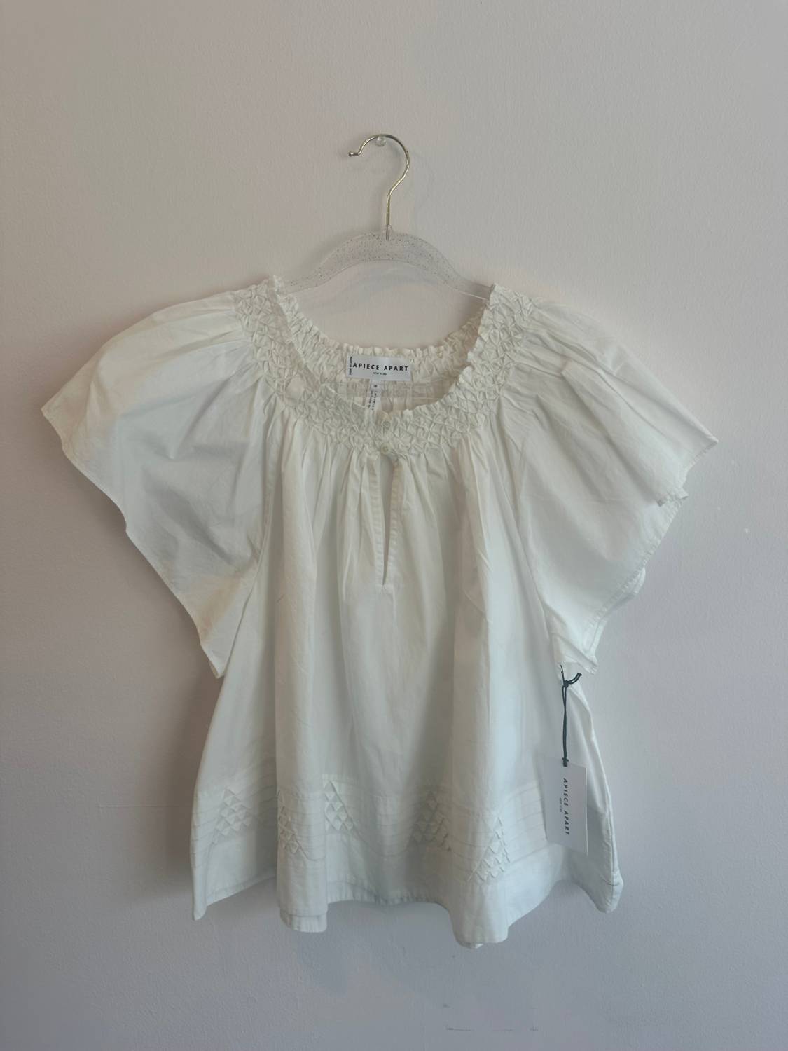 APIECE APART Deia Top in cream 2 - women's blouse