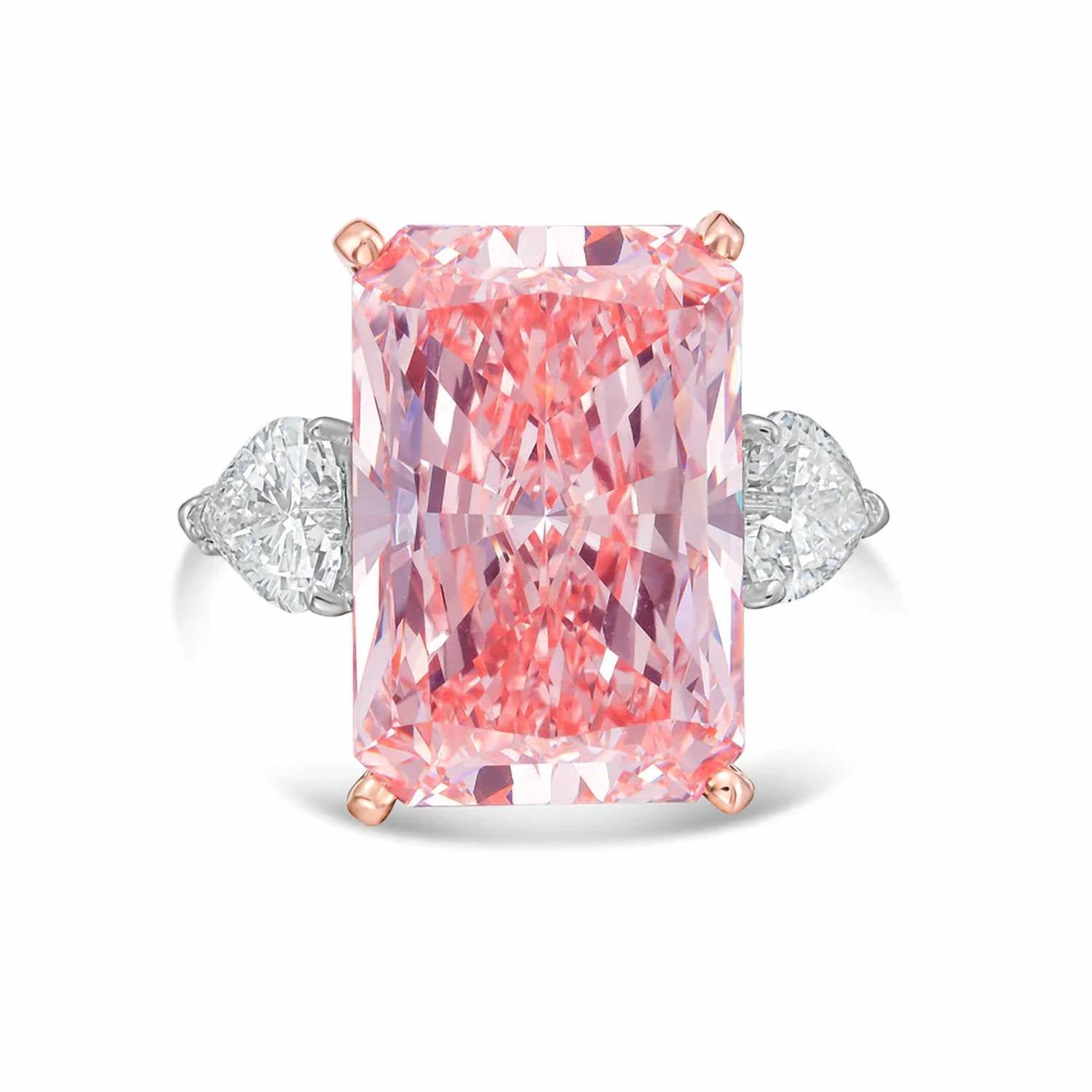 Diana M Jewels - Women's Radiant Lab-Grown Diamond Ring (15.00 Ct) - Grand
