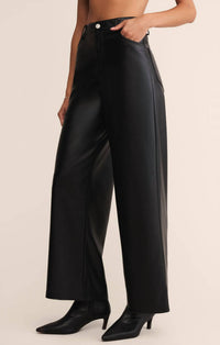 Z Supply - Marli Wide Leg Faux Leather Pant