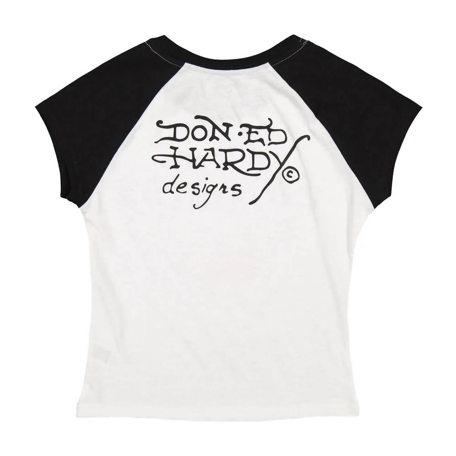 Ed Hardy - Heart Wings Raglan Cap Sleeve Tee