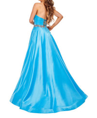 Rachel Allan - Strapless Satin Ballgown